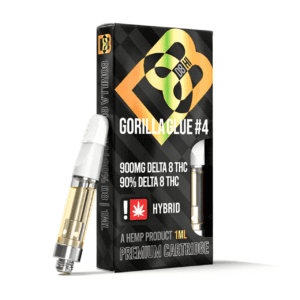 D8-HI Delta 8 Vape Cartridge | 1g. Flavor: Gorilla Glue#4