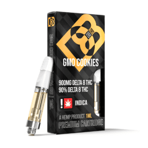 D8-HI Delta 8 Vape Cartridge | 1g. Flavor: GMO Cookies