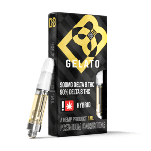 D8-HI Delta 8 Vape Cartridge | 1g. Flavor: Gelato
