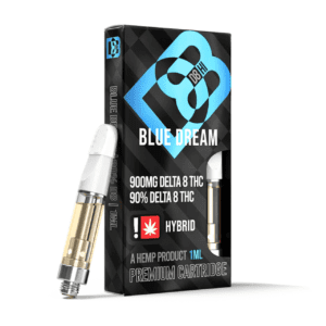D8-HI Delta 8 Vape Cartridge | 1g. Flavor: Blue Dream