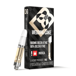 D8-HI Delta 8 Vape Cartridge | 1g. Flavor: Wedding Cake