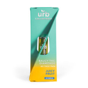 URB Saucy THC Diamonds 2.2G Cartridge Juicy Fruit