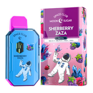 Space Club Moon Sugar D9/D11/THCP/THCA 3G Disposable Sherberry-Zaza